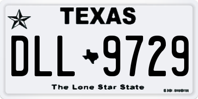 TX license plate DLL9729
