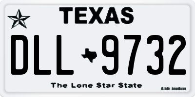 TX license plate DLL9732