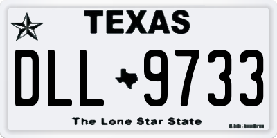 TX license plate DLL9733