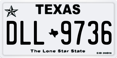 TX license plate DLL9736