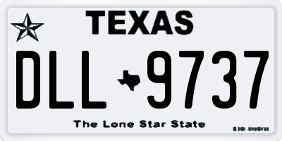TX license plate DLL9737
