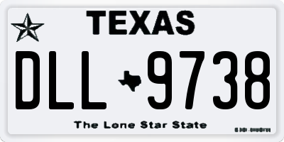 TX license plate DLL9738