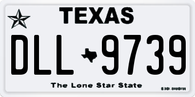 TX license plate DLL9739