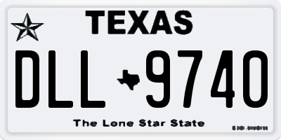 TX license plate DLL9740