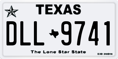 TX license plate DLL9741
