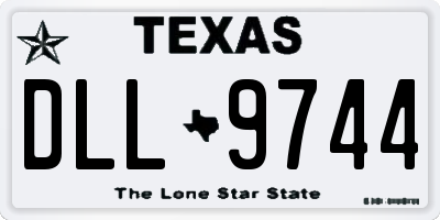 TX license plate DLL9744
