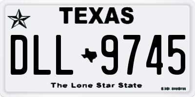 TX license plate DLL9745