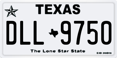 TX license plate DLL9750