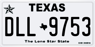 TX license plate DLL9753