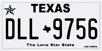 TX license plate DLL9756
