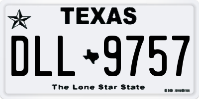 TX license plate DLL9757