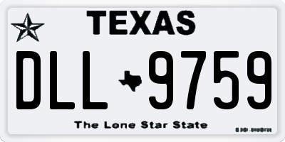 TX license plate DLL9759