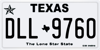 TX license plate DLL9760