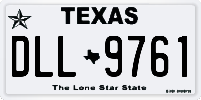 TX license plate DLL9761