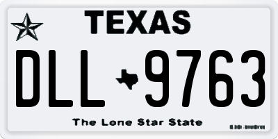 TX license plate DLL9763