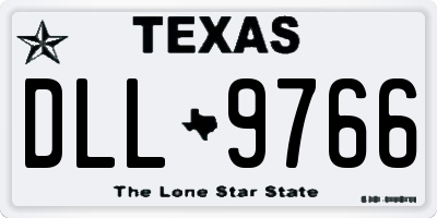 TX license plate DLL9766