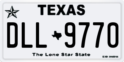 TX license plate DLL9770