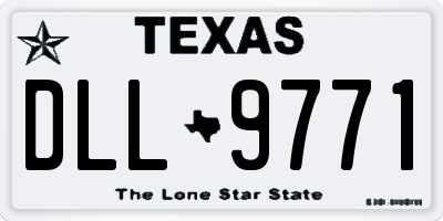 TX license plate DLL9771