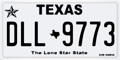 TX license plate DLL9773