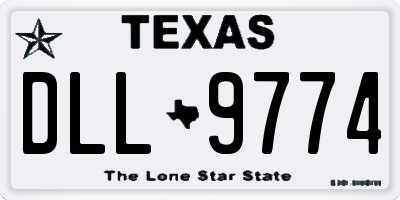 TX license plate DLL9774