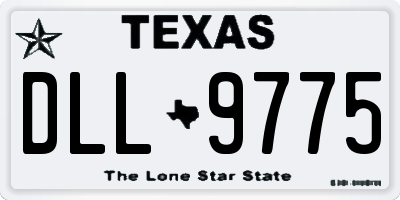 TX license plate DLL9775
