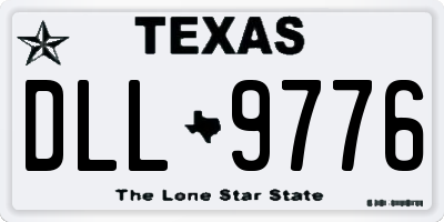 TX license plate DLL9776