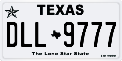 TX license plate DLL9777