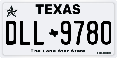TX license plate DLL9780