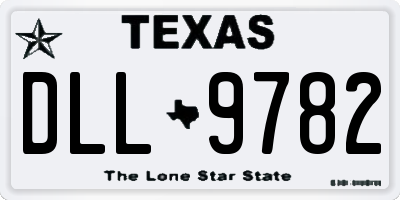 TX license plate DLL9782