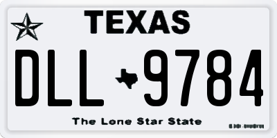 TX license plate DLL9784