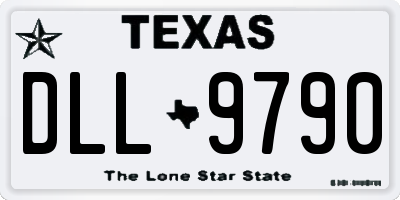 TX license plate DLL9790