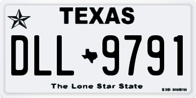 TX license plate DLL9791