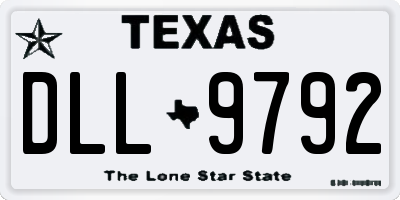 TX license plate DLL9792