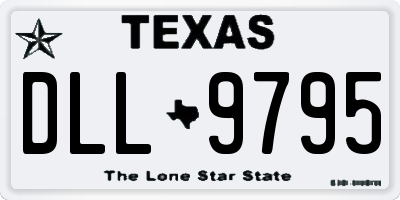 TX license plate DLL9795