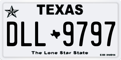 TX license plate DLL9797