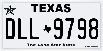 TX license plate DLL9798