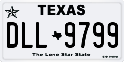 TX license plate DLL9799