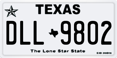 TX license plate DLL9802