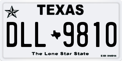 TX license plate DLL9810