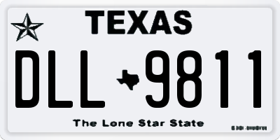 TX license plate DLL9811
