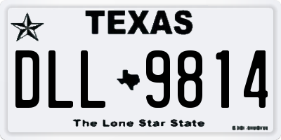 TX license plate DLL9814