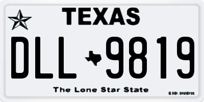 TX license plate DLL9819