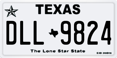TX license plate DLL9824