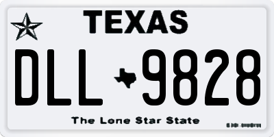 TX license plate DLL9828