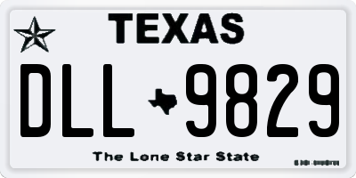 TX license plate DLL9829