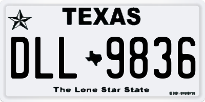 TX license plate DLL9836