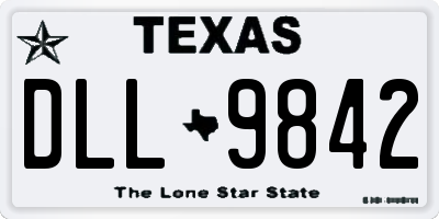 TX license plate DLL9842