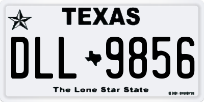 TX license plate DLL9856