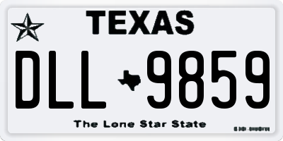 TX license plate DLL9859