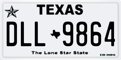 TX license plate DLL9864